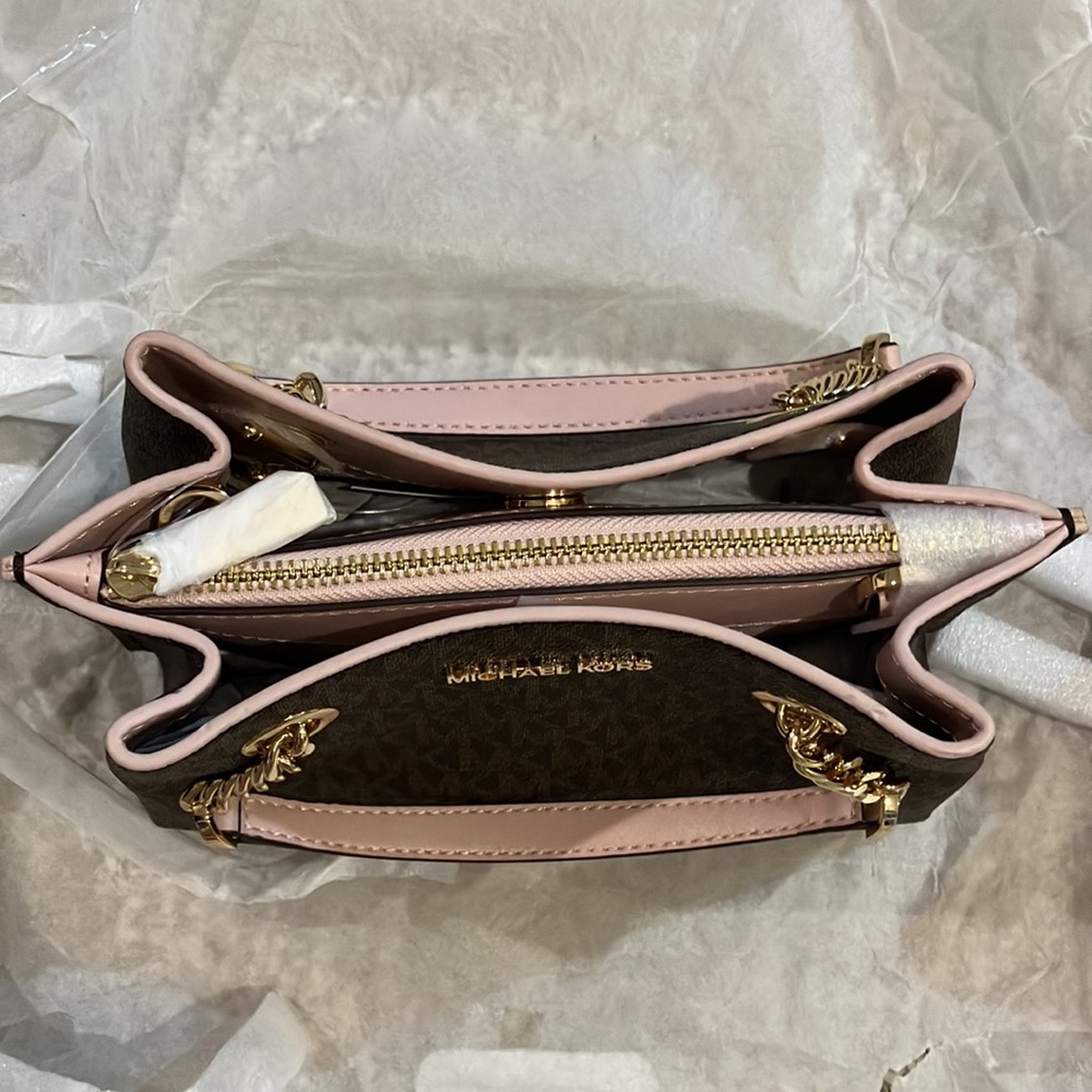 Michael Kors TEAGEN single-shoulder messenger bag brown&pink 35S0GXZM1B BLOSSOM - Picture 11 of 14